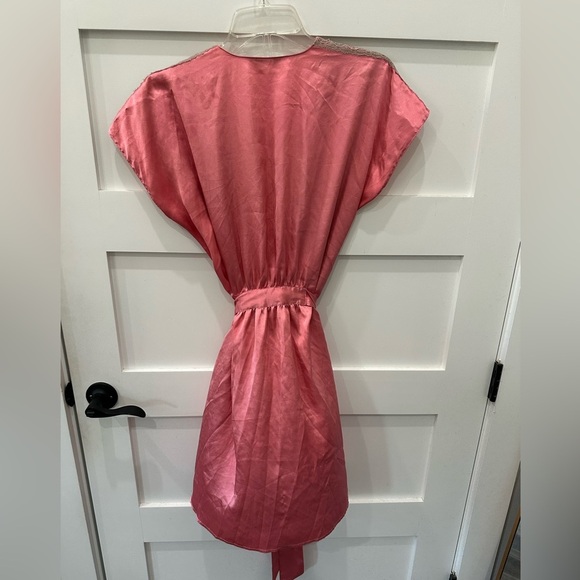 Vintage Oscar de la Renta Pink Robe size Small - Picture 3 of 5